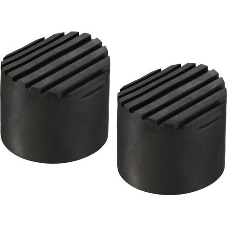 2Pcs Patin, Caoutchouc Antidérapant, Noir 64mm, Pour Échelle Télescopique