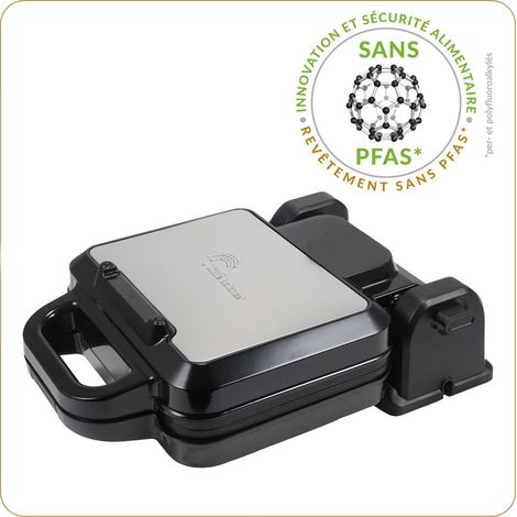 Little Balance 8805 Waffeleisen Edelstahl 1200W (1/4)