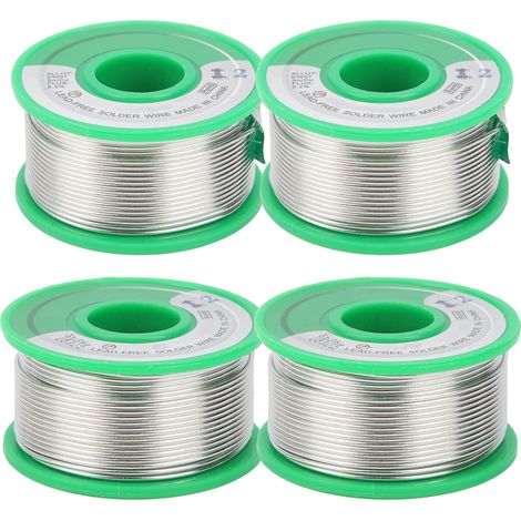 10 Stück Lötdraht mit niedrigem Schmelzpunkt, Isolierdraht, Lötkolben-Schweißzubehör, 100 g, 1,2 mm (1/5)