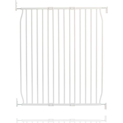 Safetots Eco Screw Fit Baby Gate, White, 90cm - 100cm, Stair Gate for Toddler and Baby, Screw Fit Safety Barrier