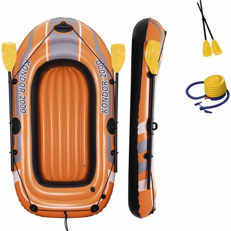PISCINAS BARCA HINCHABLE HYDRO FORCE 197x114CM CON REMOS=61062EU (1/5)