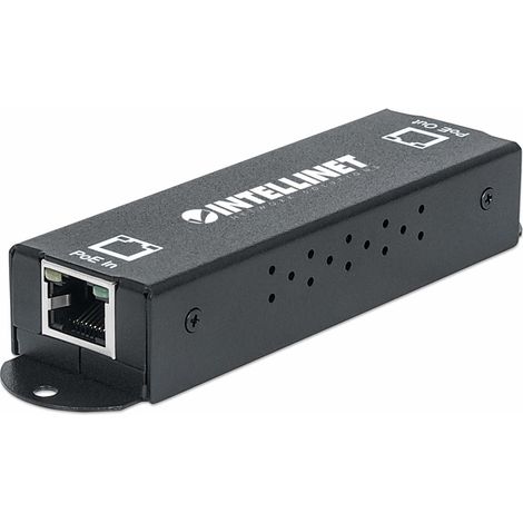Ripetitore di Estensione PoE+ ad Alta Potenza Intellinet Gigabit in Metallo, Compatibile IEEE 802.3at/af Power over Ethernet (PoE+/PoE) (1/5)