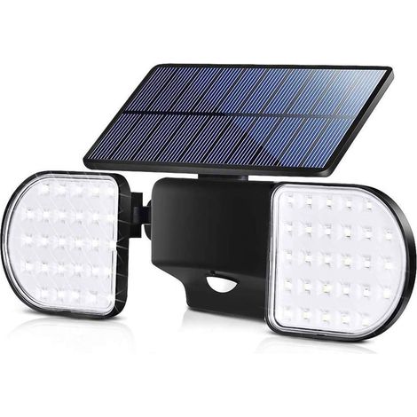 MINKUROW Luci Solari Da Esterno, 56 Luci Solari A Led Luci Di Sicurezza Con Sensore Di Movimento Per Esterni Luci Da Parete A Energia Solare Impermeabile 360 Gradi Regolabili Per Veranda A Parete (1/5)