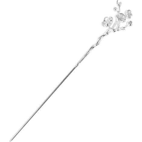 Dekorative Haarnadel zum Selbermachen im Antik-Stil für Damenkopfschmuck – 17 x 4 cm – Silber (1/3)