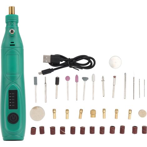d'outils Kit rotatifs sans fil Mini meuleuse électrique pour gravure polissage artisanat (1/5)