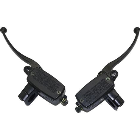 Motorcycle parts: Left and right master brake cylinders, hydraulic master brake cylinders from Turtle King, 22 mm (1/3)