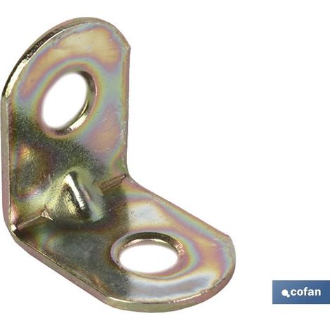 Équerre de 40 mm en acier zingué pour l'assemblage de panneaux à 90°