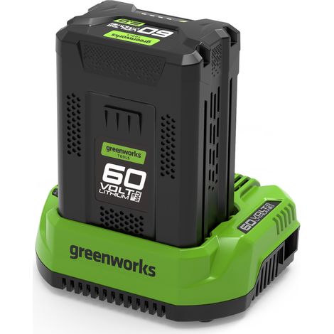 Greenworks Batterie 60V 2Ah et chargeur universel GSK60B2 (Li-Ion 60V 2Ah puissance 120W 2A adaptée à tous les outils et batteries de la série 60V de Greenworks) (1/4)
