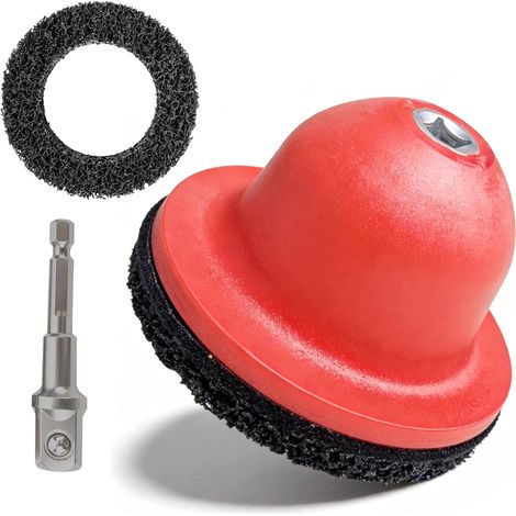 Meuleuse De Moyeu De Roue, Ponceuse De Moyeu De Roue, Ø Intérieur 90 Mm, Nettoyeur De Moyeu Avec 1 Disque De Rechange, Jeu De Brosses Pour Moyeu, Meuleuse À Tête Sphérique Pour L'entretien Des Jantes (1/5)