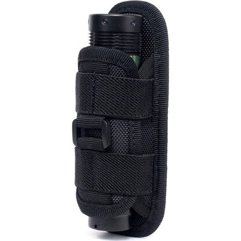 Étui pour Lampe de Poche, Tactique Militaire Nylon Imperméable Sacoche de Lampe Torche Etui Poche Lampe de Poche Pour La Chasse En Plein Air Camping Randonnée Accessoires d'Extérieur