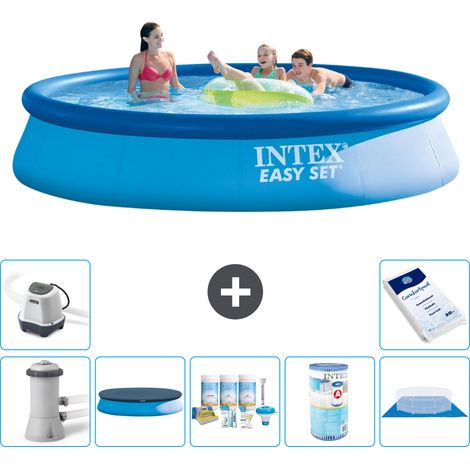 Intex Piscine Easy Set Ronde - 396x84 cm - 8-pièces S41099 (1/5)