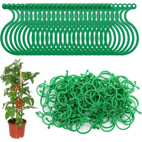 300 Pièces Clips pour Plantes de Jardin, Clips de Support pour Plantes, Vert Clip Plante Grimpante, Réutilisables Attache Tomate (1/5)