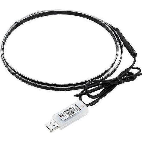 Bande lumineuse LED à fibre optique RGB de 110 cm compatible avec l'éclairage d'ambiance intérieur automobile (1/5)