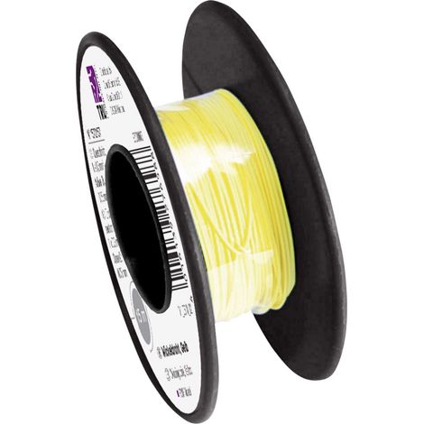 TRU COMPONENTS 1572157 Wickeldraht Wire Wrap 1 x 0.20 mm² Gelb 15 m