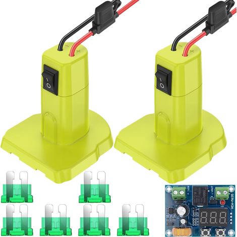 Adaptateur de batterie de roue électrique pour 18V Battery Converter Kit, Connecteur d'alimentation, avec 12AWG Wire Harness Switch (1/5)