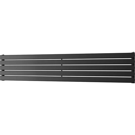 Typhoon Axis - Black Horizontal Radiator H340mm x W1800mm Single Panel (1/3)
