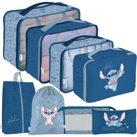 STITCH - SET-ORGANIZADOR VIAJE 8PZ