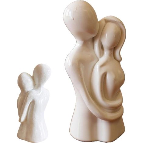 Figurines De Couple Amoureux Décoration d'Intérieur Romantique et Figurines de Collection Modernes Décor Décoration pour Chambre Salon Bureau Hôtel Entrée Mariage Saint-Valentin Noël (1/5)