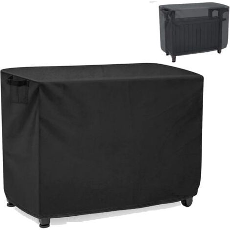 Nappe de table portable, imperméable et résistante à la poussière, housse de table d'extérieur avec tissu Oxford 420D et cordon de serrage réglable (84 x 61 x 81 cm) (1/5)