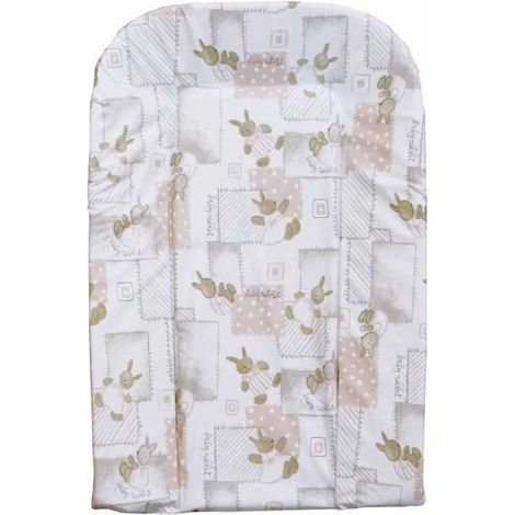Materassino fasciatoio Bambisol 70x44 cm PVC Motivo coniglio beige