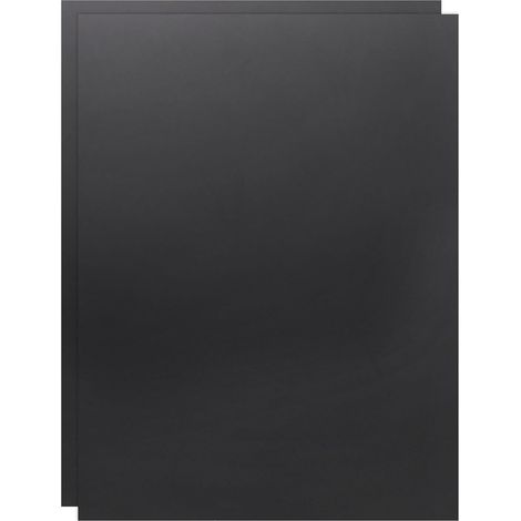 Lot de 2 Feuilles en Plastique ABS Rigide et Flexible 305 x 406 x 0,5 mm Noir (1/5)