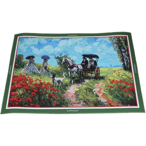 Mantel individual DEBAJO del plato Cuadro de Claude Monet Mantel Regalo Arte (1/2)