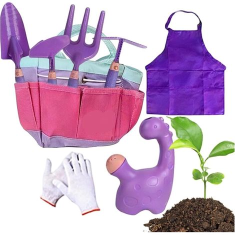 Kinder-Garten-Set, tragbare Sandschaufel zum Pflanzen, Kinder-Gartengeräte, praktisches Entdeckungsset, für Jungen und Mädchen, Garten und B (1/5)