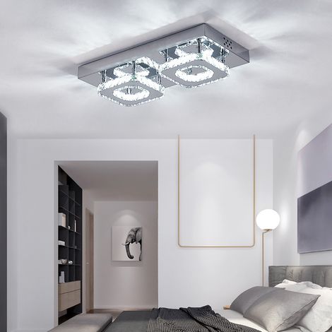 24W LED Ceiling Light Crystal Chandelier Pendant Lamp (1/5)