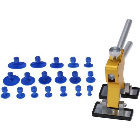 Extracteur De Débosselage - Kit Réparation Sans Peinture - Pour Voiture Moto Électroménager - 18 Onglets En Acier Inoxydable - 1 Pièce (1/4)