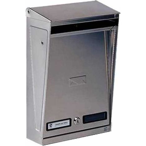 Caja de cartas de acero inoxidable con techo AP 10-012 Silmec