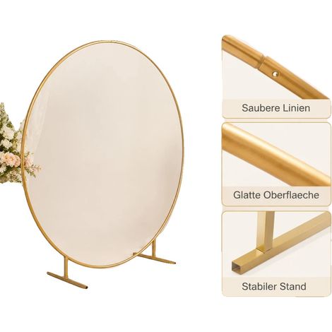 Support d'arc, hauteur de 2 m, matériau en fer, forme ronde, capacité de poids de 5 kg, finition en poudre (1/5)