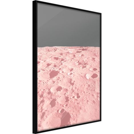 Affiche Murale Encadrée "Pastel Craters" 30 x 42 cm Noir