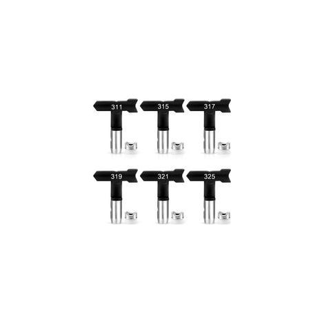 Set mit 6 reversiblen Hochdruck-Airless-Farbspritzdüsen für Haus, Garten und Terrasse (311, 315, 317, 319, 321, 325) (1/5)