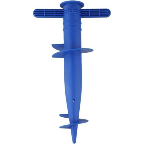 1 base de parasol réglable pour plage, terrasse, sable, sable, support de parasol de plage, support de parasol d'extérieur pour plage (bleu) (1/4)