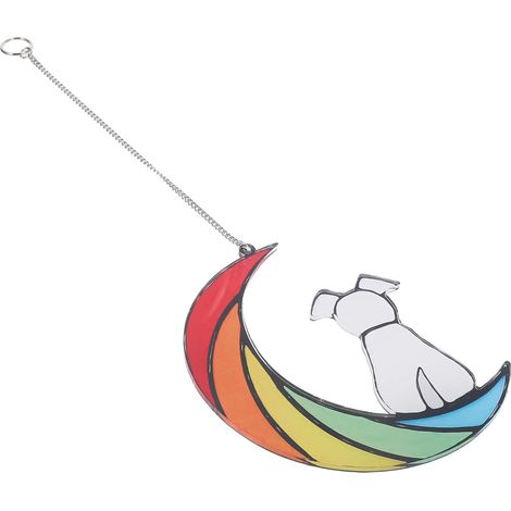 Bunte Wanddekoration zum Aufhängen aus Acryl Mondförmige (1/5)