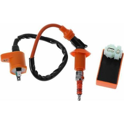 Nouvelle bobine d'allumage Racing Performance Cdi + + bougie d'allumage pour Gy6 150cc 125cc 50cc