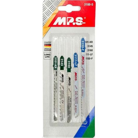 5-piece jigsaw blade assortment