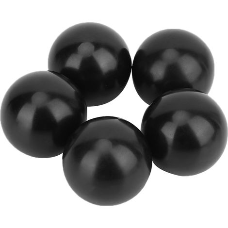 Lot de 5 boutons de levier ronds noirs en plastique technique M1035 pour machines-outils (1/5)