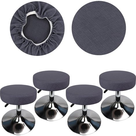 1 Housse Tabouret, Tissu Extensible, Anti-poussière, Lavable, Salon Cuisine