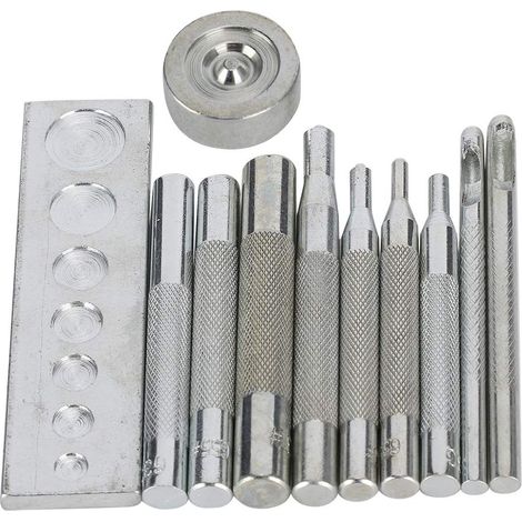 Outil de Pose Rivets à Cliquet pour Cuir Et Matériaux Épais avec (1/5)