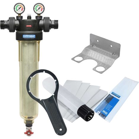 Kit Filtre à Tamis Cintropur Nw400 1 pouces 1/2 + équerre Murale + 5 Tamis Filtrants 25µm (1/4)