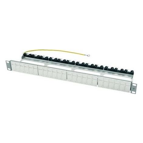 Telegärtner Modulträg.1HE 482,6mm(19Z) grau,f.AMJ-S/AMJ/UMJ 100021502 (1/3)