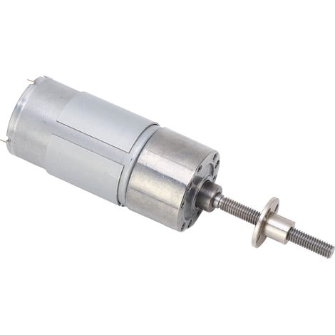 12-V-Gleichstrom-Getriebemotor, 107 U/min, hohes Drehmoment, M6x50-Welle, einstellbares Untersetzungsgetriebe für Elektrolüfter (1/5)