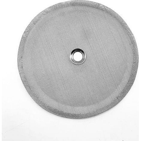 Filtre de remplacement pour machine à café, maille en acier inoxydable de 10,2 cm avec anneau métallique 800 - 1000ml (1/4)