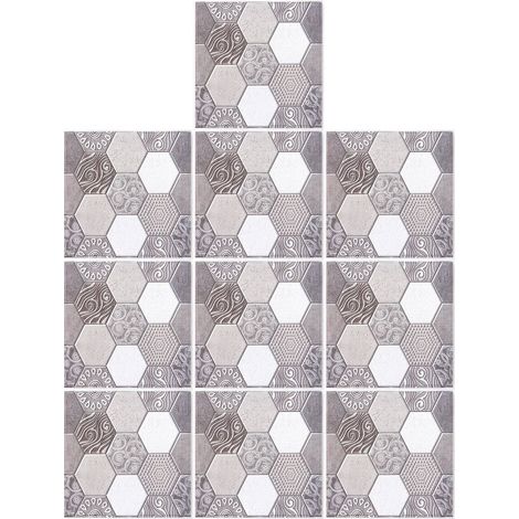 Lot de 10 autocollants adhésifs anti-collision pour carrelage, décoration de salon et de cuisine. (1/5)