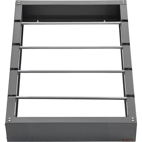 Support dévidoir mural en acier laminé à froid, 4 tiges réglables, range-bobines multi-usage, stockage de câbles, capacité 68 kg, distributeur pour usage électrique industriel et commercial (1/5)