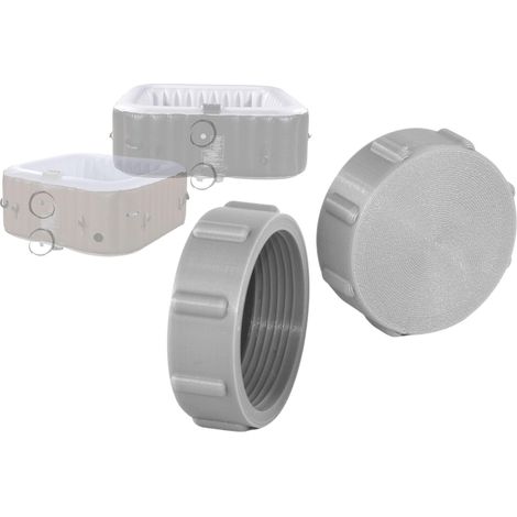 Bouchon de vidange - d'air 2 Bouchons compatibles avec Clever Spa Les Bouchons, de Valve, de vidange (1/4)