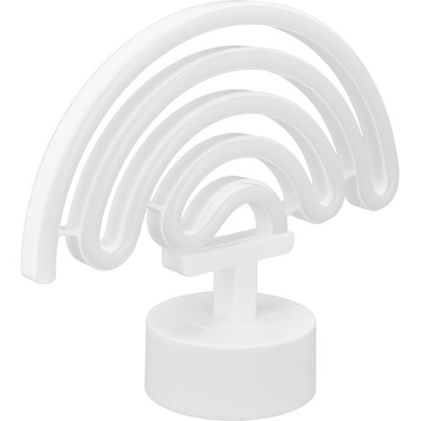 Lampe néon LED avec socle RGB multicolore, enseigne lumineuse, lampe de table, décoration pour la maison, la chambre, le bar ou les fêtes (1/5)