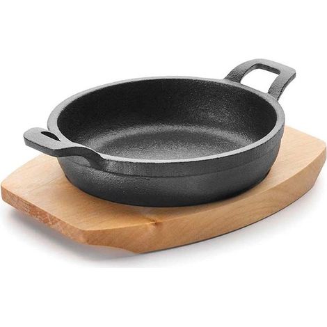 Lacor casseruola rotonda in ghisa Magma 470 ml [23 x 16 x 7 cm - Nero] (1/5)