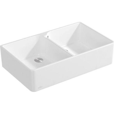 Lavabo doble 90 X 900x550mm Stone White CeramicPlus VILLEROY & BOCH